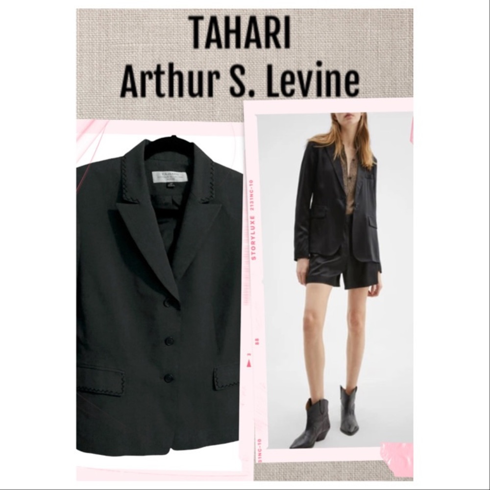 TAHARI Blazer Arthur S. Levine Excellent Construction Blazer/Jacket Size 10P
